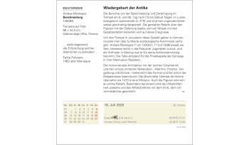 Kunst Tagesabreißkalender 2025