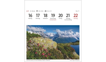 Alpen Sehnsuchtskalender 2025