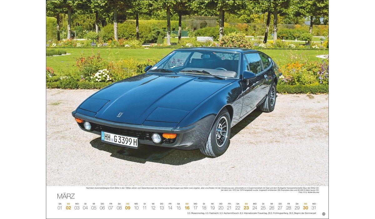 Legendäre Autos Posterkalender 2025