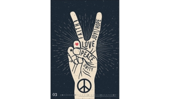 Peace Posterkalender 2025