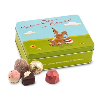 Geschenkartikel / Präsentartikel: Mit Dir ist Ostern am schönsten - Pralinen 125 g