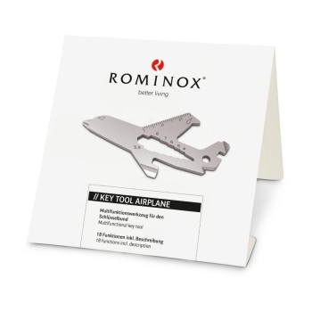 Geschenkartikel: ROMINOX® Key Tool Airplane / Flugzeug (18 Funktionen) im Motiv-Mäppchen Frohe Ostern