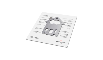 Geschenkartikel: ROMINOX® Key Tool House / Haus (21 Funktionen) im Motiv-Mäppchen Frohe Ostern