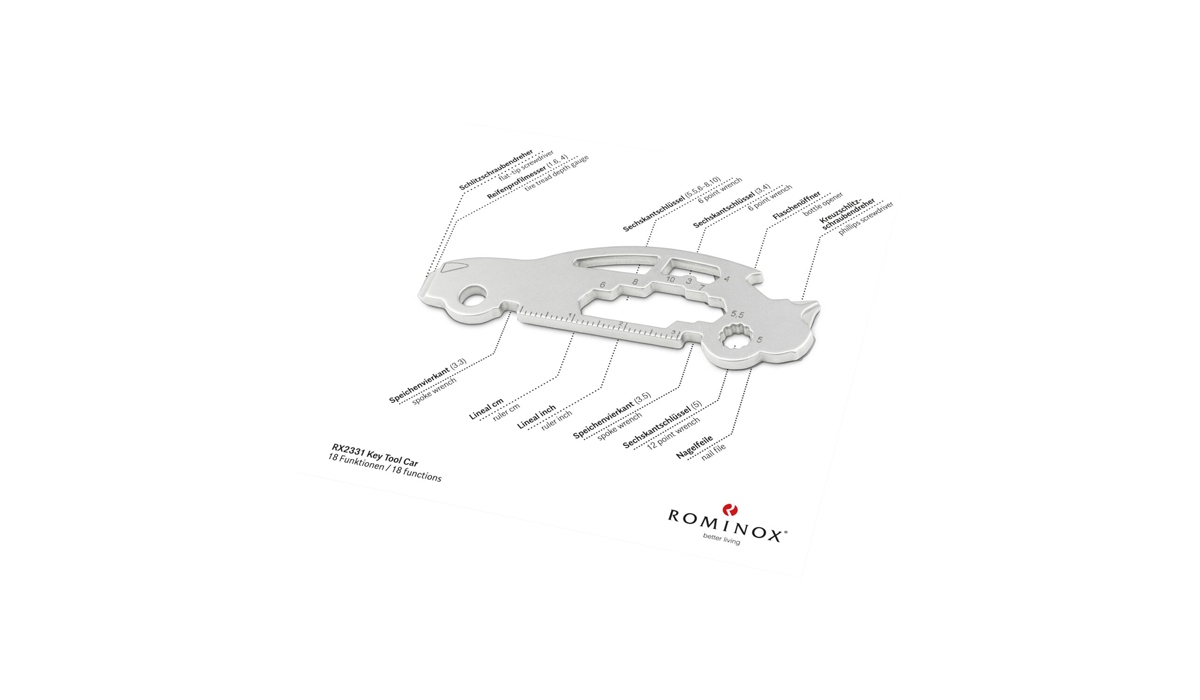 ROMINOX® Key Tool Car/Auto (18 Funktionen) Frohe Ostern