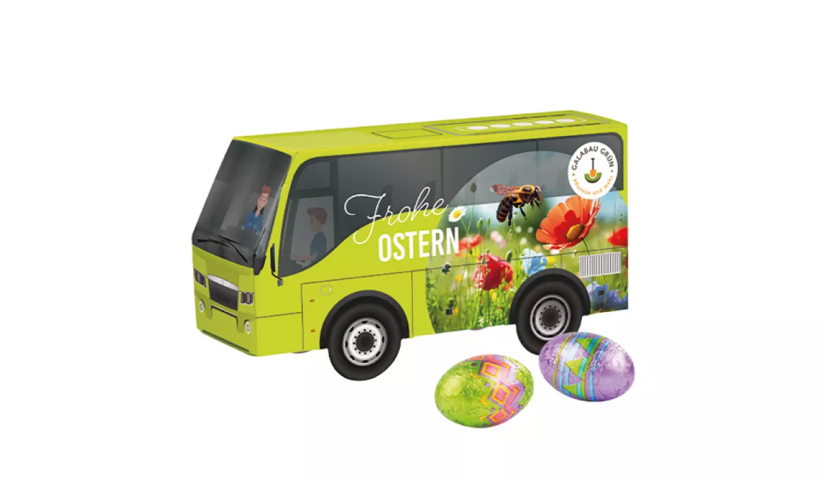 Ostergeschenk: LKW / TRANSPORTER / SCHIFF / BUS PRÄSENT OSTERN