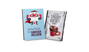 Geschenkartikel: Tassenkuchen 70 g, Pause für große Pflegehelden