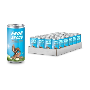 Geschenkartikel / Präsentartikel: Frohsecco Ostern - 24 x Promo Secco 0,2 l, Slimlinedose