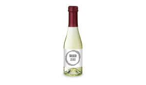 Secco ZERO, alkoholfrei - Flasche klar - Kapsel Bordeauxrot, 0,2 l