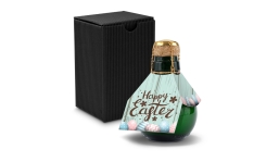 Origineller Sekt Happy Easter - Karton Schwarz, 125 ml