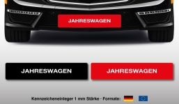 Kennzeicheneinleger Jahreswagen