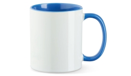 Tasse Funny - weiß/cambridge blau