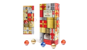 Lindt Lindor Adventsspender Turm