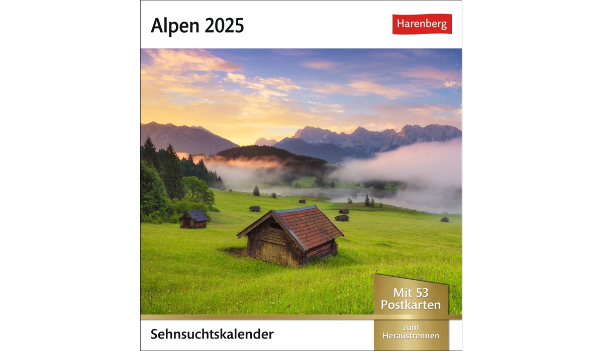 Alpen Sehnsuchtskalender 2025