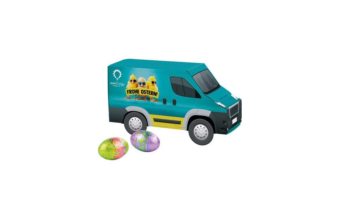 Ostergeschenk: LKW / TRANSPORTER / SCHIFF / BUS PRÄSENT OSTERN