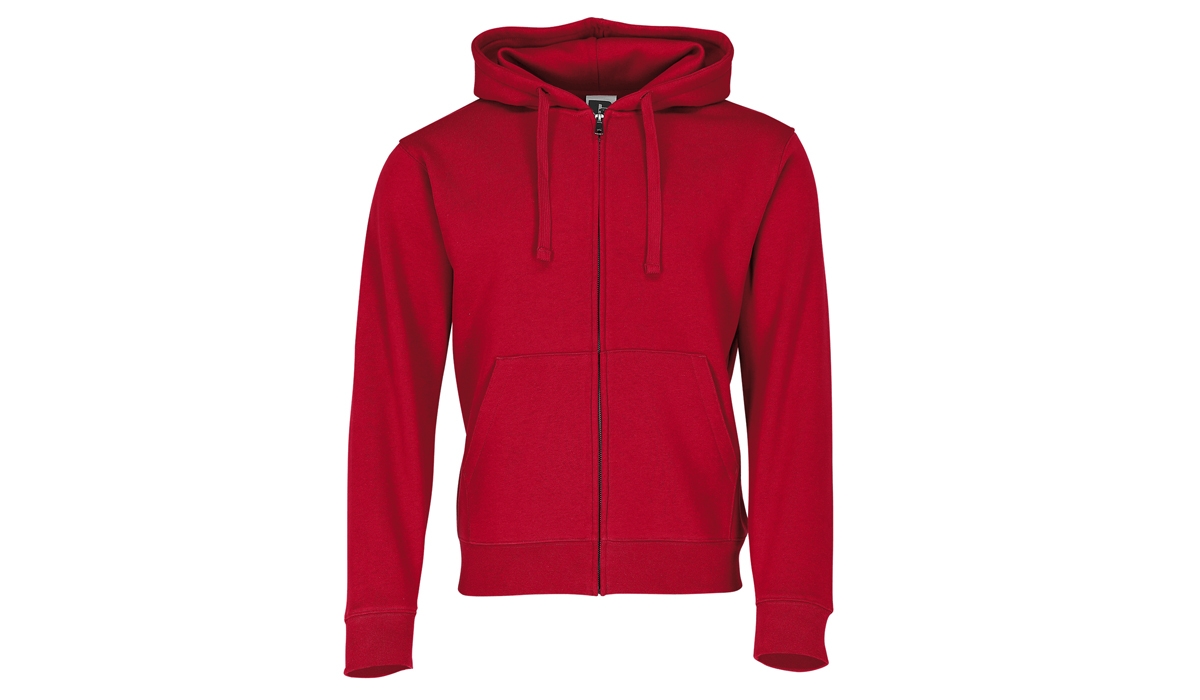 Herren Authentic Kapuzen-Sweatjacke - rot