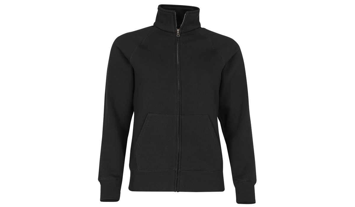 Premium Sweatjacke Ladies - schwarz