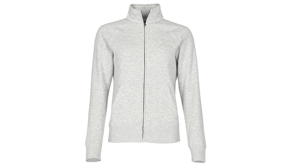 Premium Sweatjacke Ladies - graumeliert