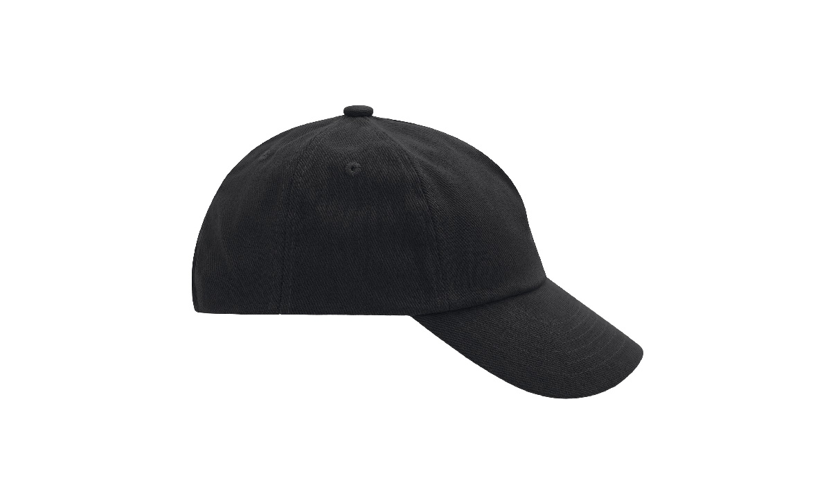 5 Panel Kinder Base Cap - schwarz