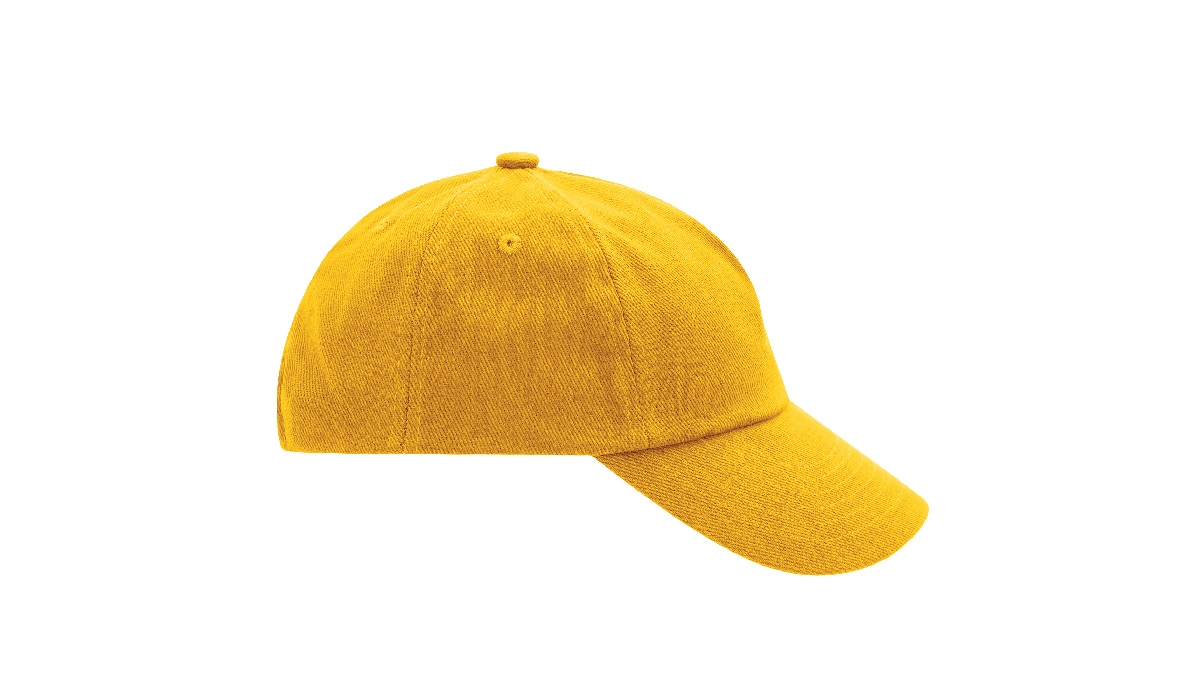 5 Panel Kinder Base Cap - goldgelb